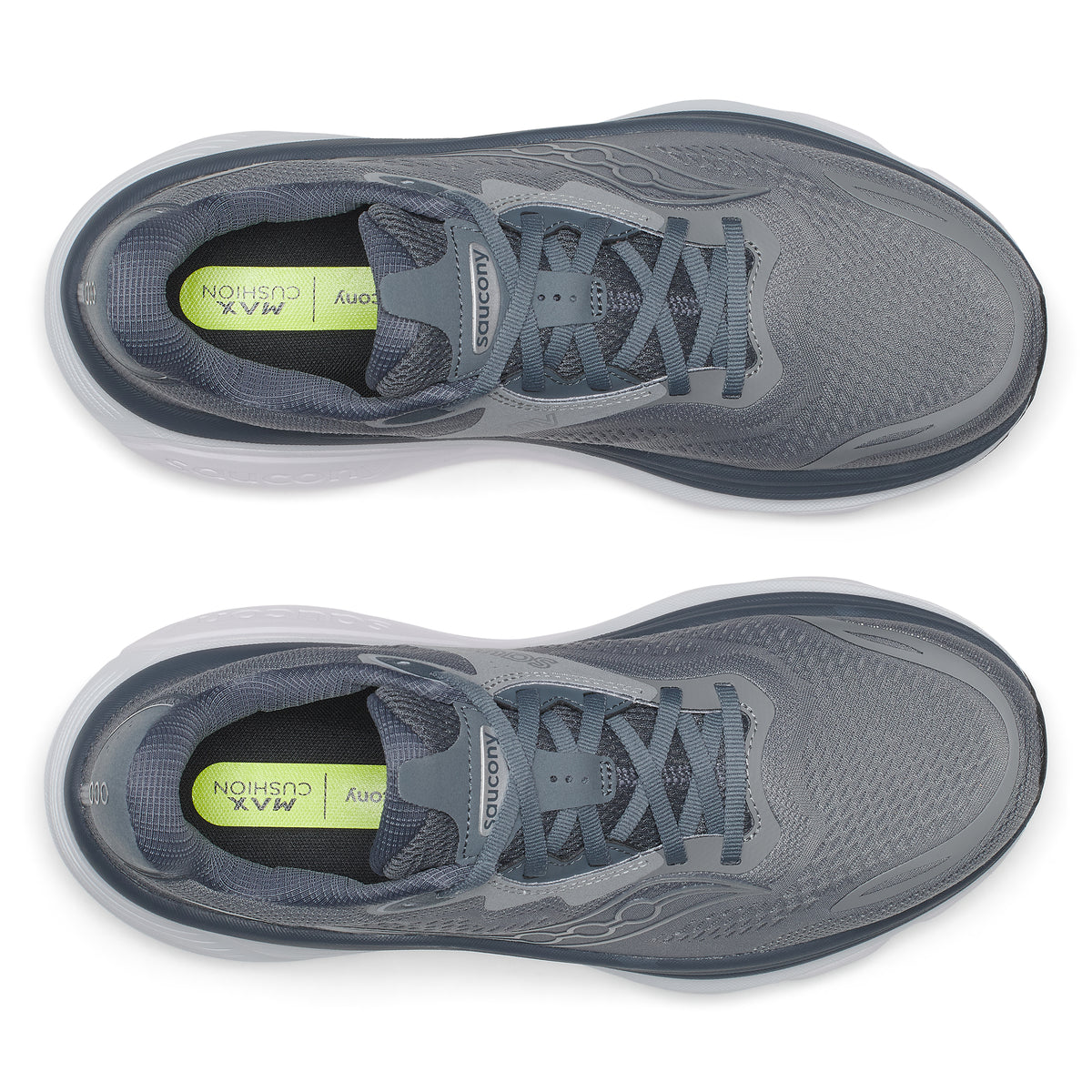 Mens Saucony Hurricane 26 Cinder/Gunmetal Trainers — view 7