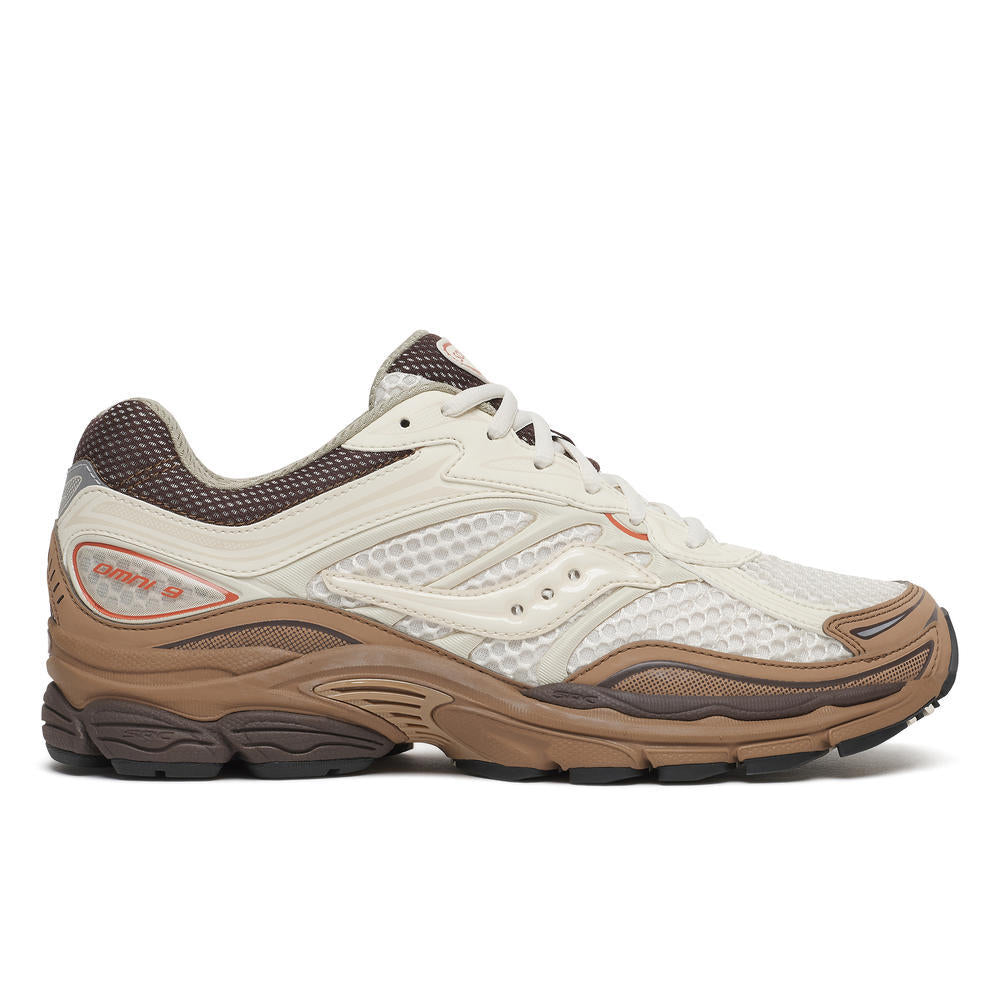 Mens Saucony Progrid Omni 9 Almond/Coca Trainers