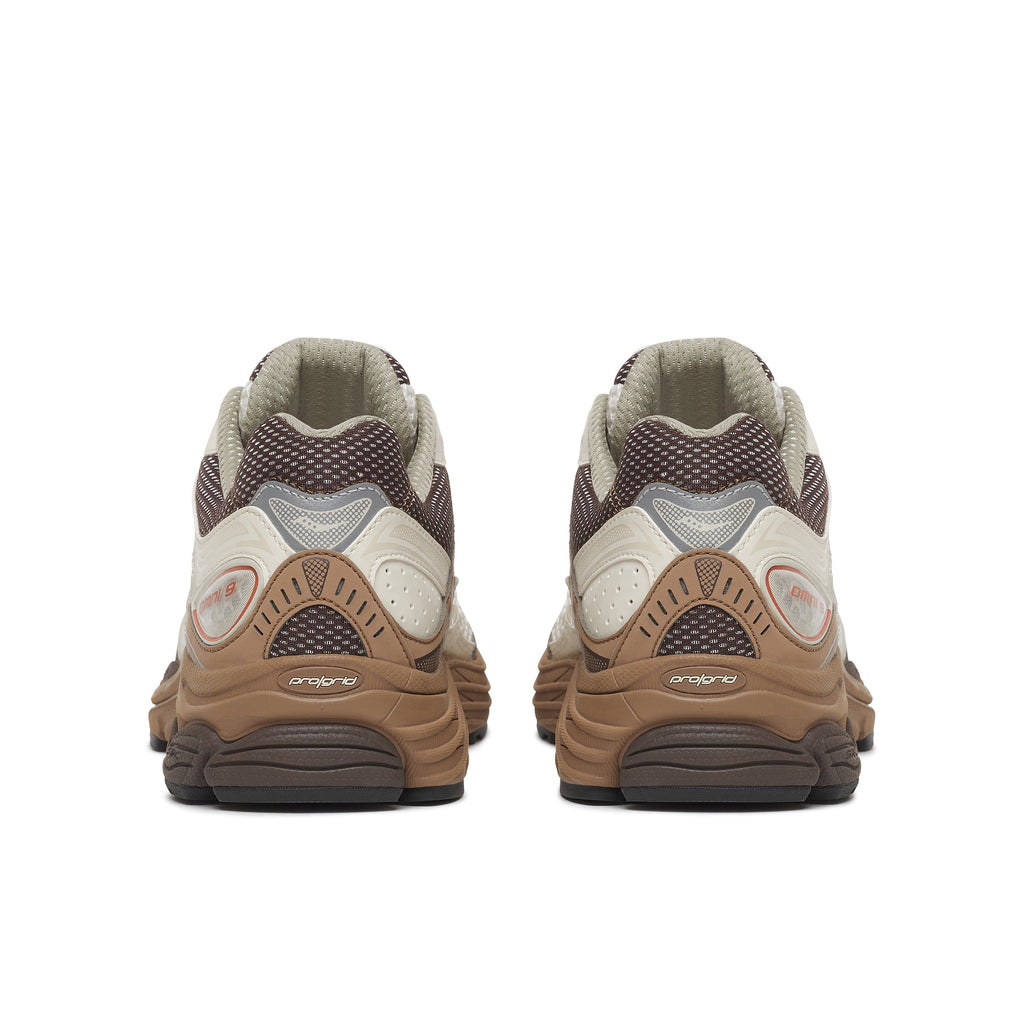 Mens Saucony Progrid Omni 9 Almond/Coca Trainers — view 5