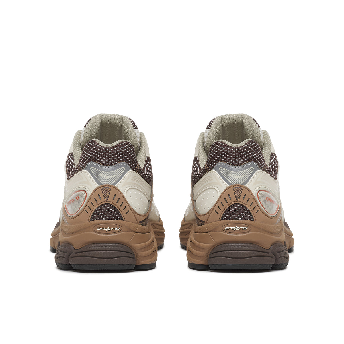 Mens Saucony Progrid Omni 9 Almond/Coca Trainers — view 5
