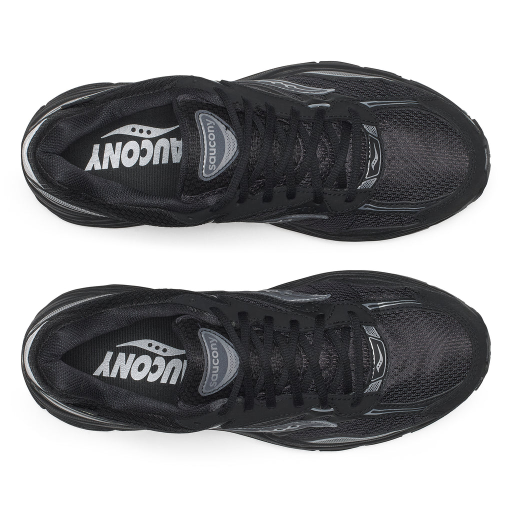 Mens Saucony Progrid Omni 9 GTX Black/Silver Trainers — view 6
