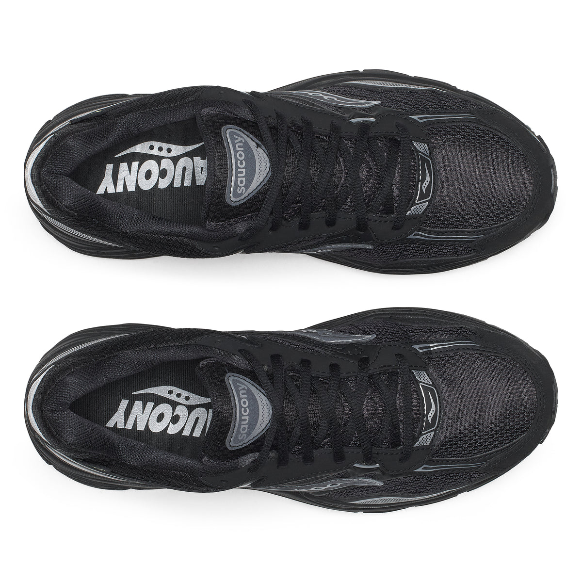 Mens Saucony Progrid Omni 9 GTX Black/Silver Trainers — view 6
