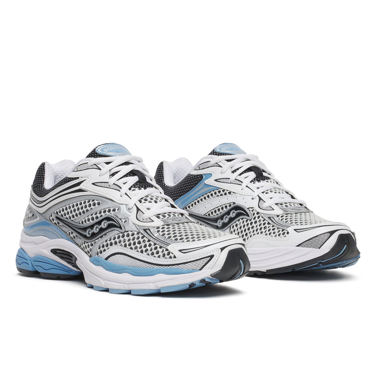 Mens Saucony Progrid Omni 9 Blissful/White Trainers — view 2