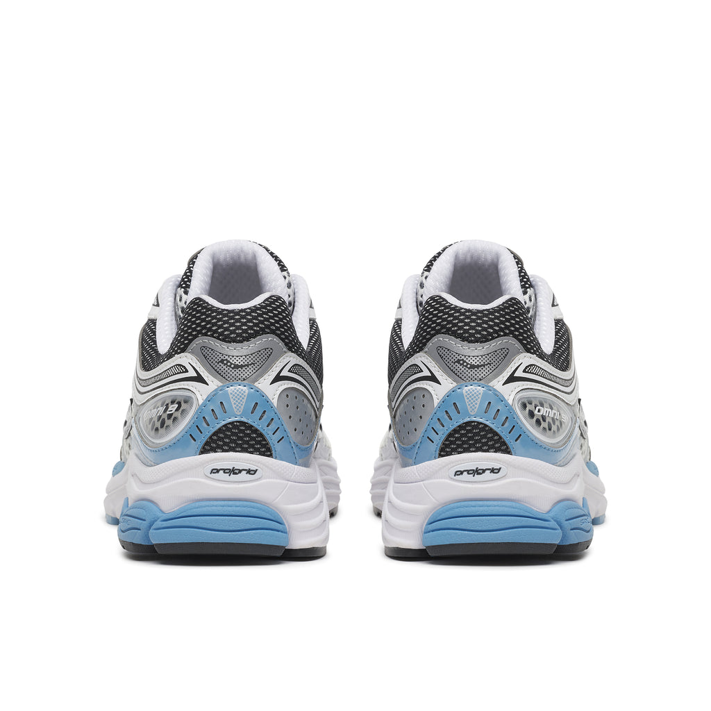 Mens Saucony Progrid Omni 9 Blissful/White Trainers — view 5