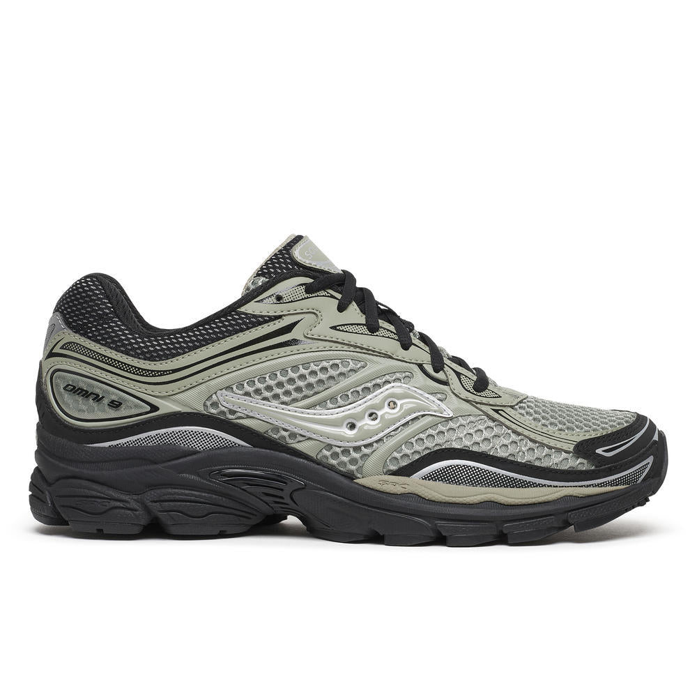 Mens Saucony Progrid Omni 9 Sage/Black Trainers