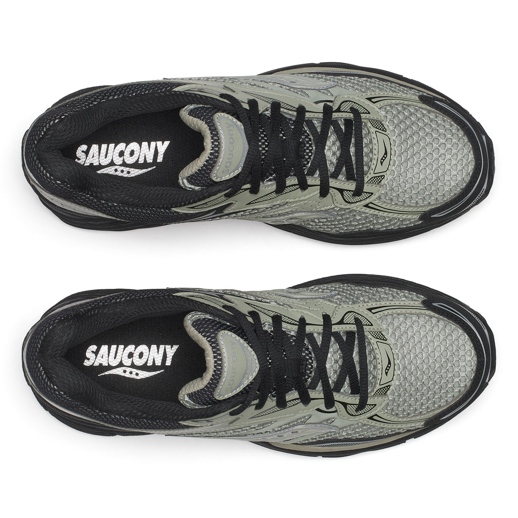 Mens Saucony Progrid Omni 9 Sage/Black Trainers — view 6