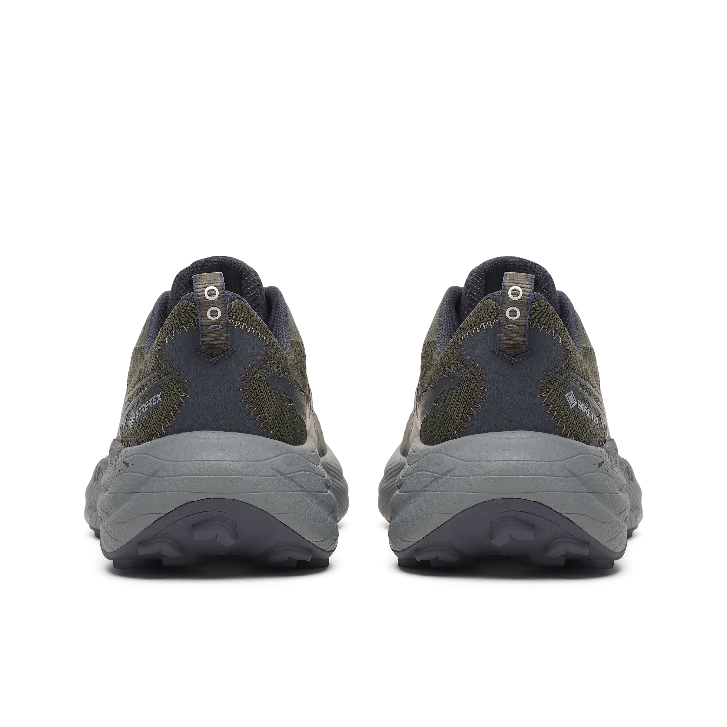 Mens Saucony Ride Tr3 Gtx Fatigue/Ebony Trainers — view 5