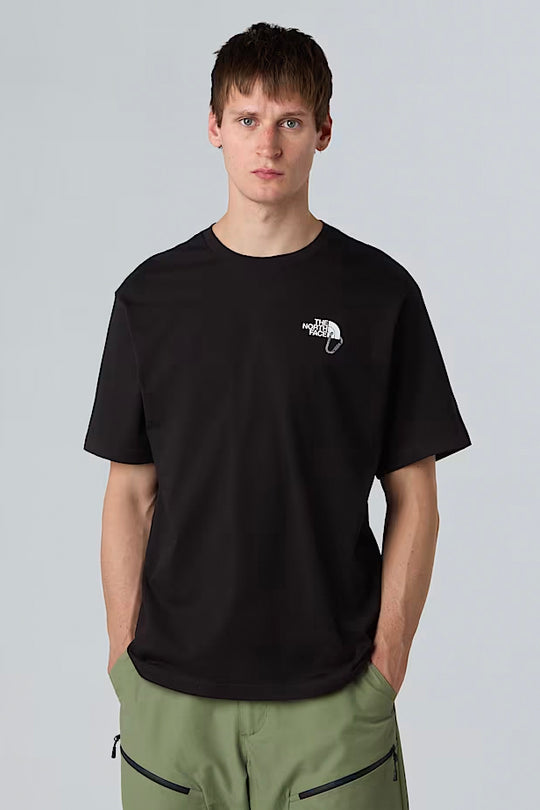 Mens The North Face Explore Carabiner Rel Black T Shirt