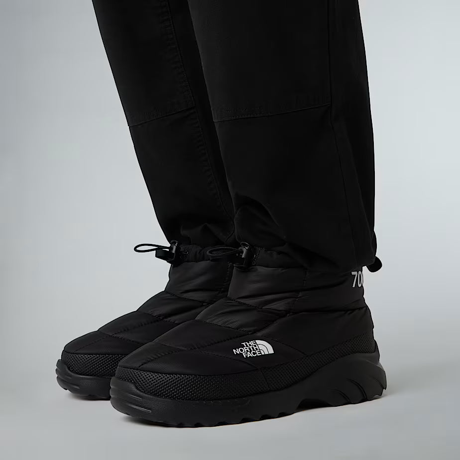 Mens The North Face Nuptse Traction Chukka Black Boots — view 6