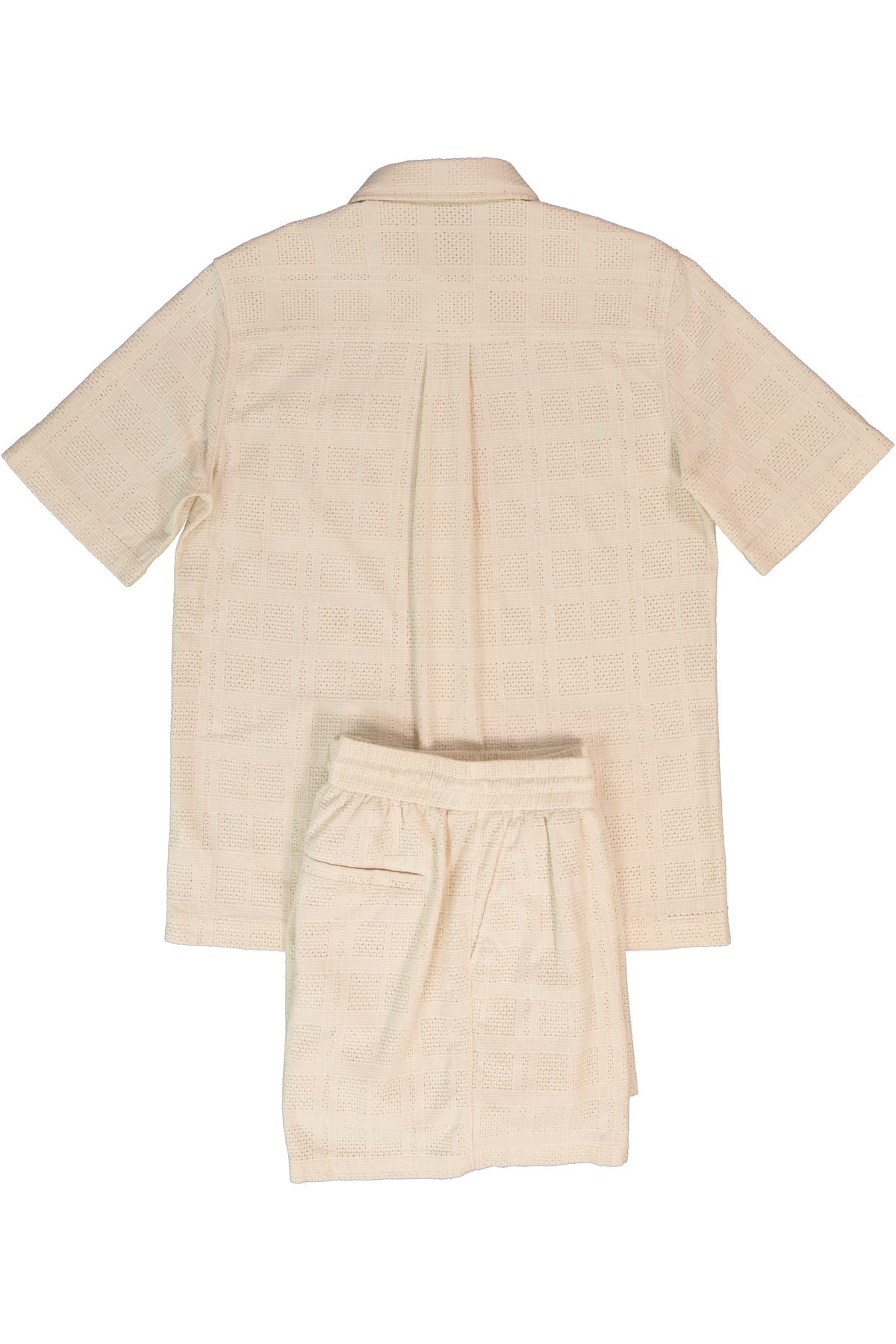 Mens Les Deux Ivory Charlie SS Shirt & Short Set - image 4