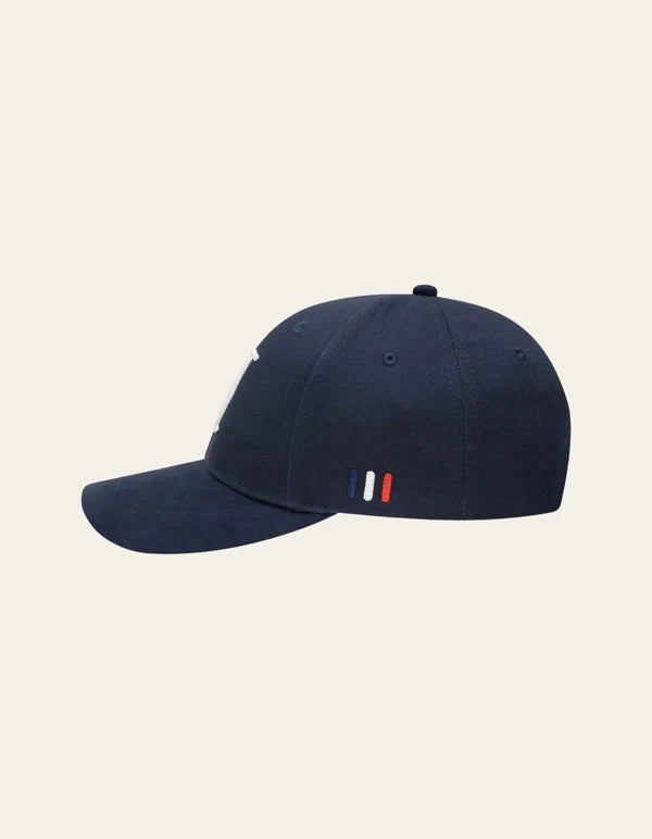 Mens Les Deux Navy Baseball Suede II Cap — view 2