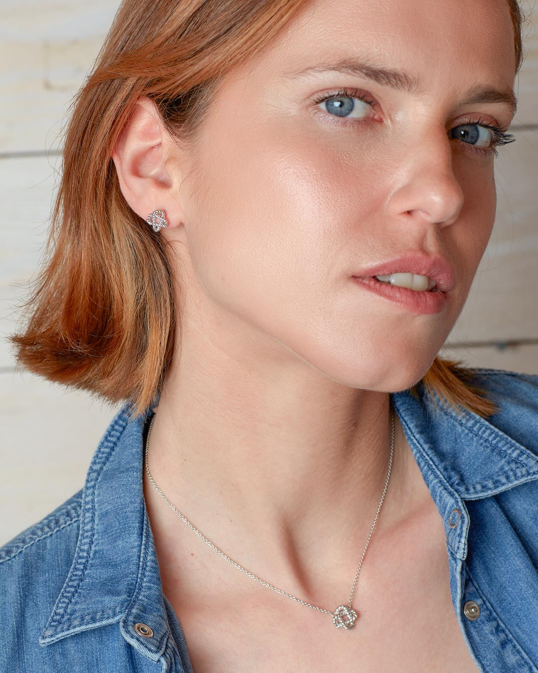 Model wears Marina Rope Knot Necklace