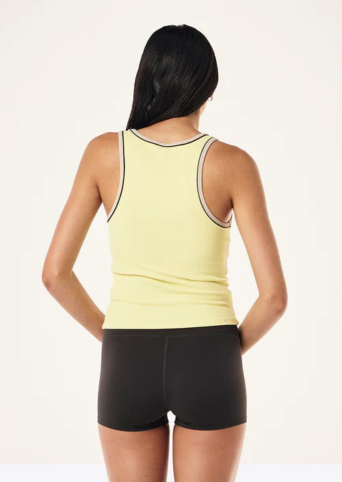 Women's P.E Nation Nexus Rib Tank in Lemonade — view 4