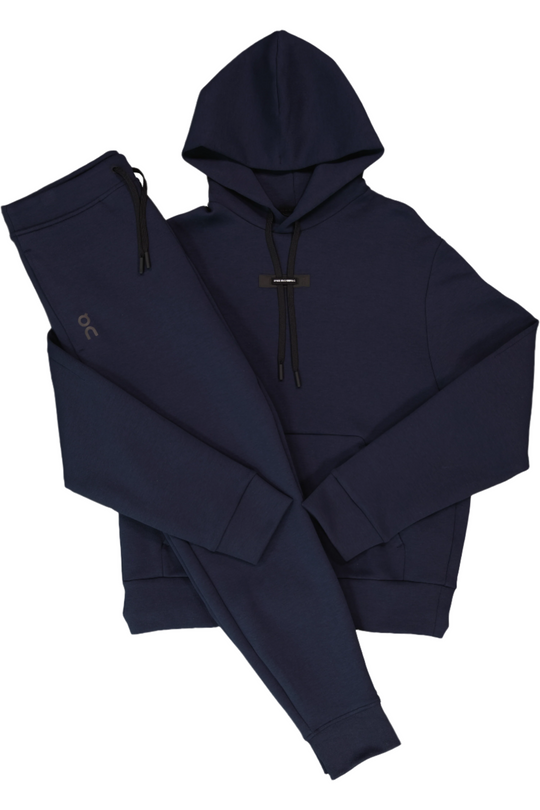 Men's On Running Navy Focus Tech Hoodie & Pant Set