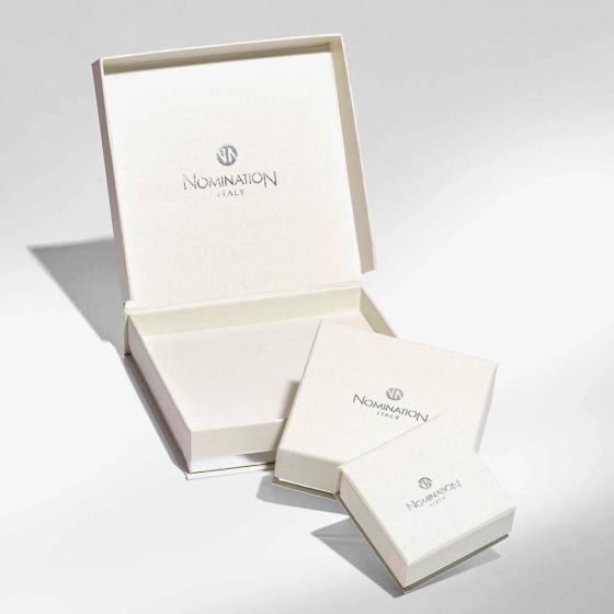 Nomination Armonica Four-Leaf Clover Stud Earrings Silver Gold Plated