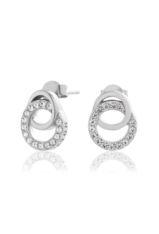 Olivia Burton Interlink Drop Stud Earrings Classic Design