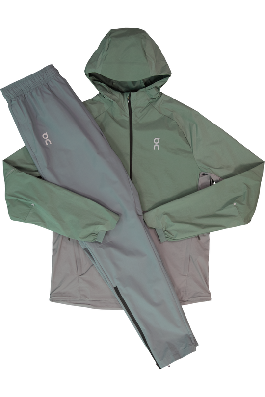 Men's On Running Olive Rock Core Jacket & Olive Core Pants Tracksuit Set