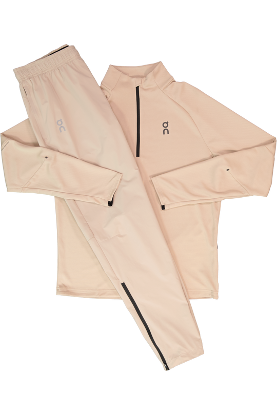 Men's On Running Desert 1/4 Zip Climate Shirt & Desert Core Pants Set