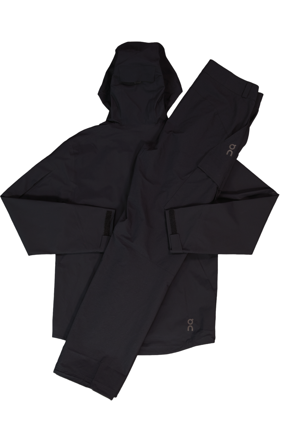 Men's On Running Black Trek Waterproof Jacket & Water Resistant Trek Pants Set — view 2