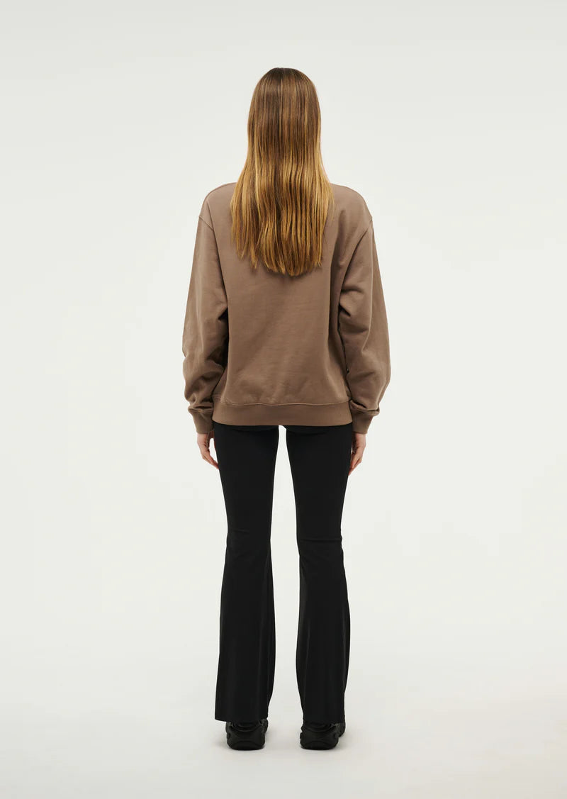 Women s P.E Nation Taupe Heads Up Sweater ODs Designer Clothing