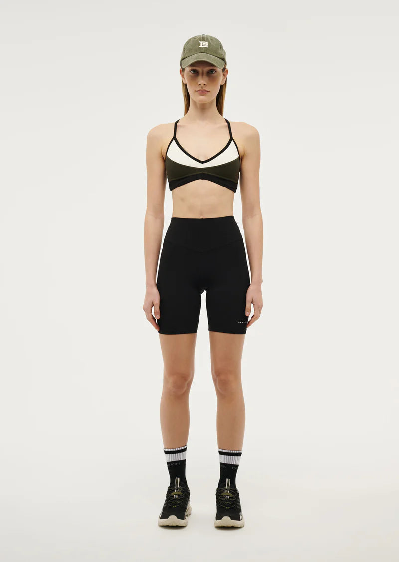 Women's P.E Nation Overland 2 Khaki Sports Bra — view 2