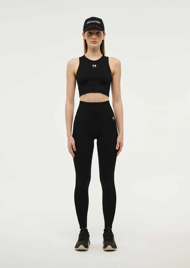 Women's P.E Nation Black Restore Seamless Tank — view 7