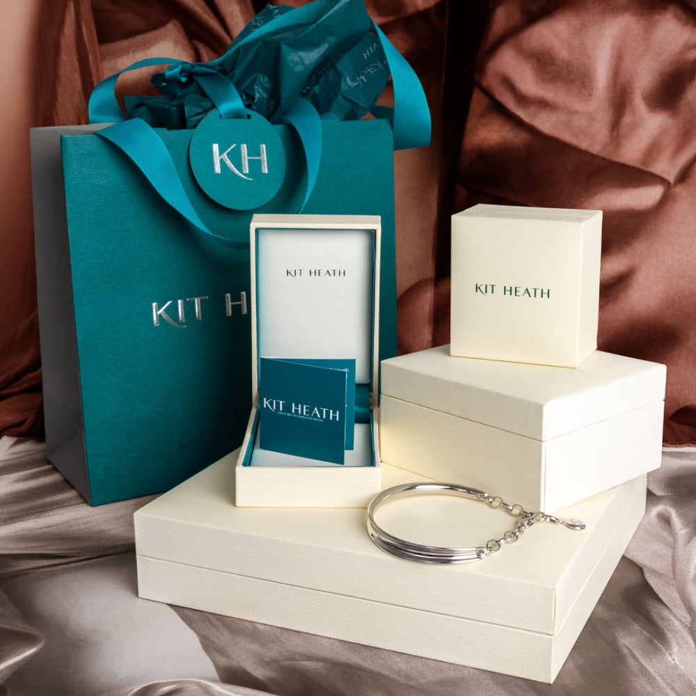 Kit Heath Serenity Loop Midi Necklace, a silver necklace from Kit Heath, available at OD’s Jewellers in St Helens