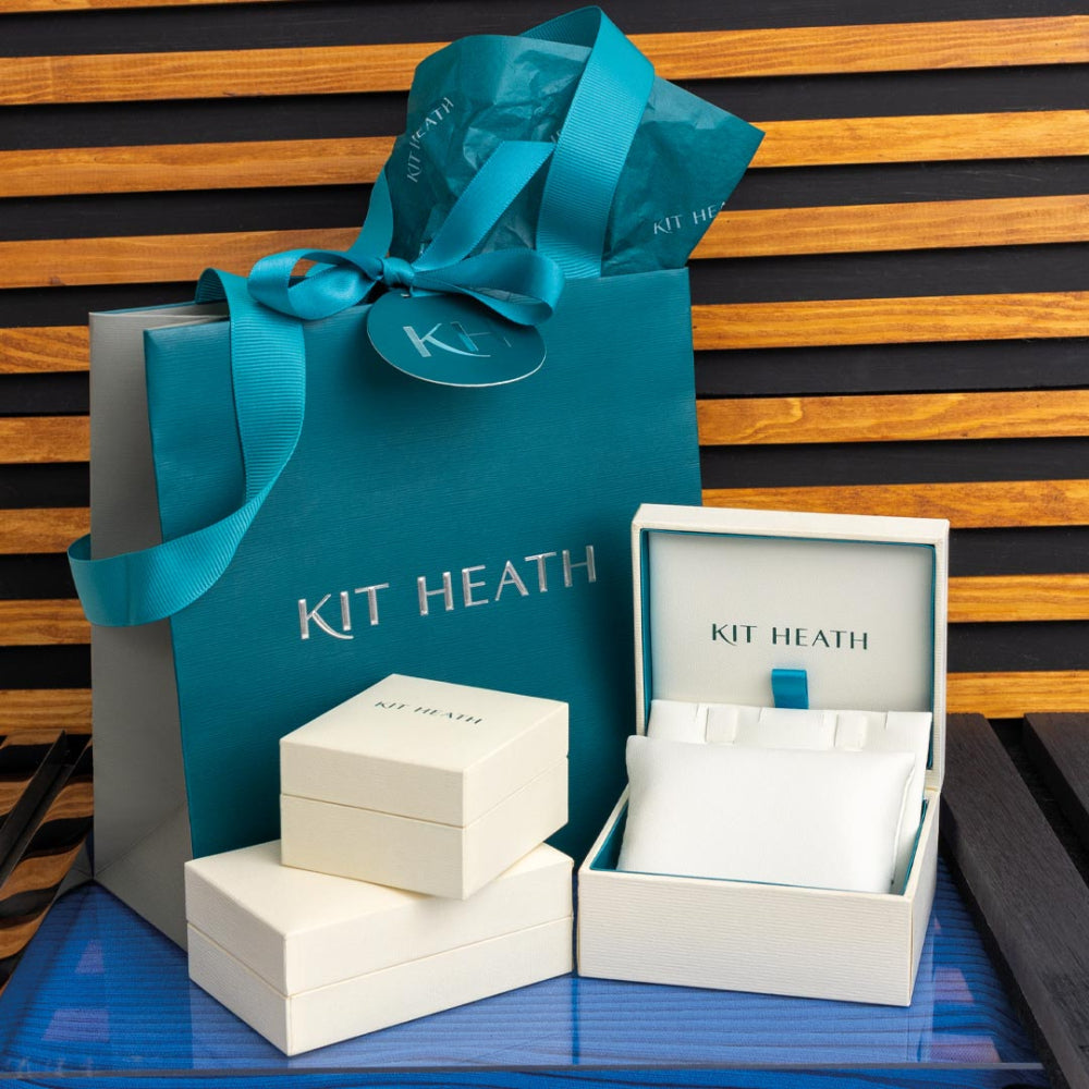 The Bevel Trilogy Grande adjustable slider necklace, a silver necklace from Kit Heath, available at OD’s Jewellers in St Helens