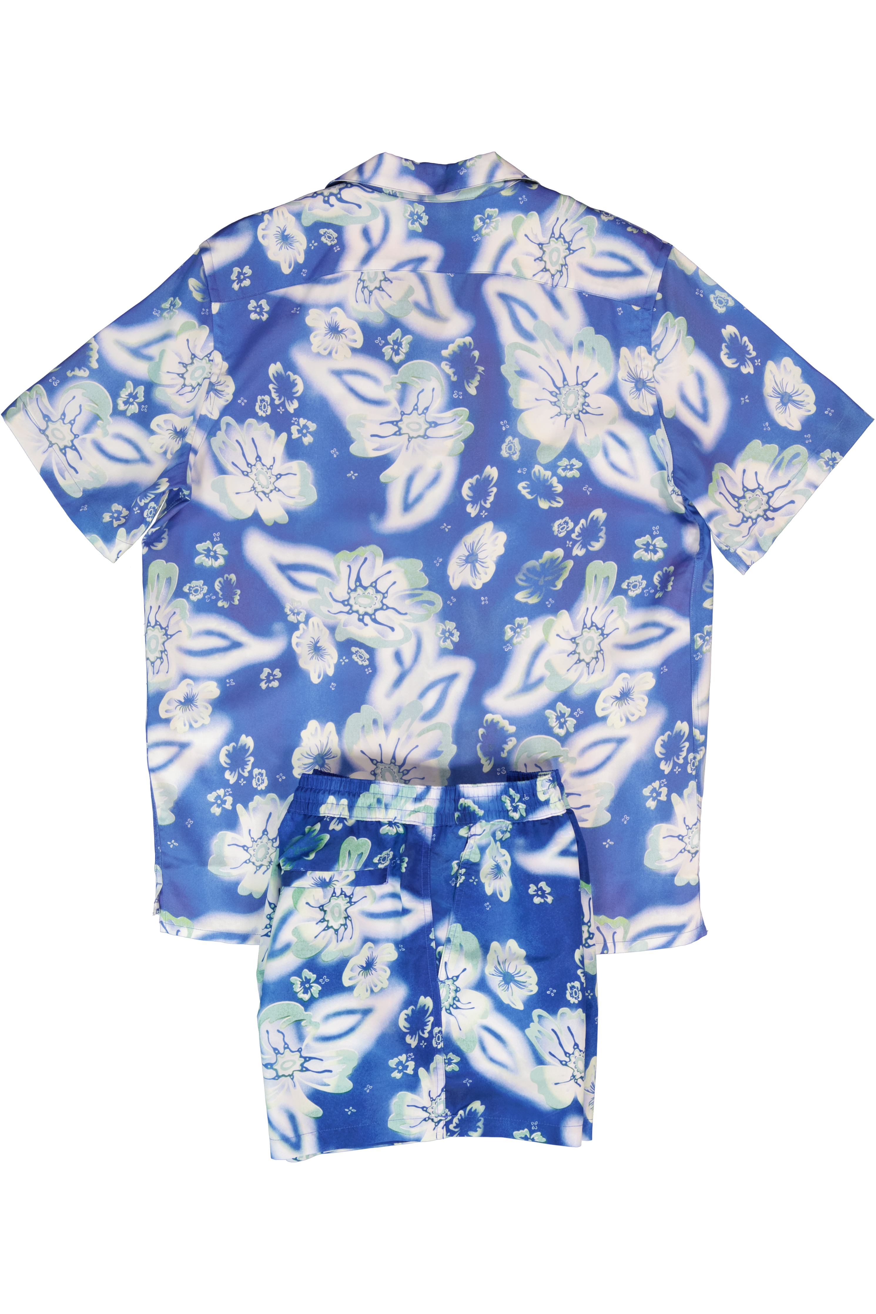 Mens Paul Smith Cobalt Blue Casual Shirt And Riso Floral Swim Short - image 3