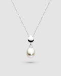 Pebble Pearl Necklace in sterling silver