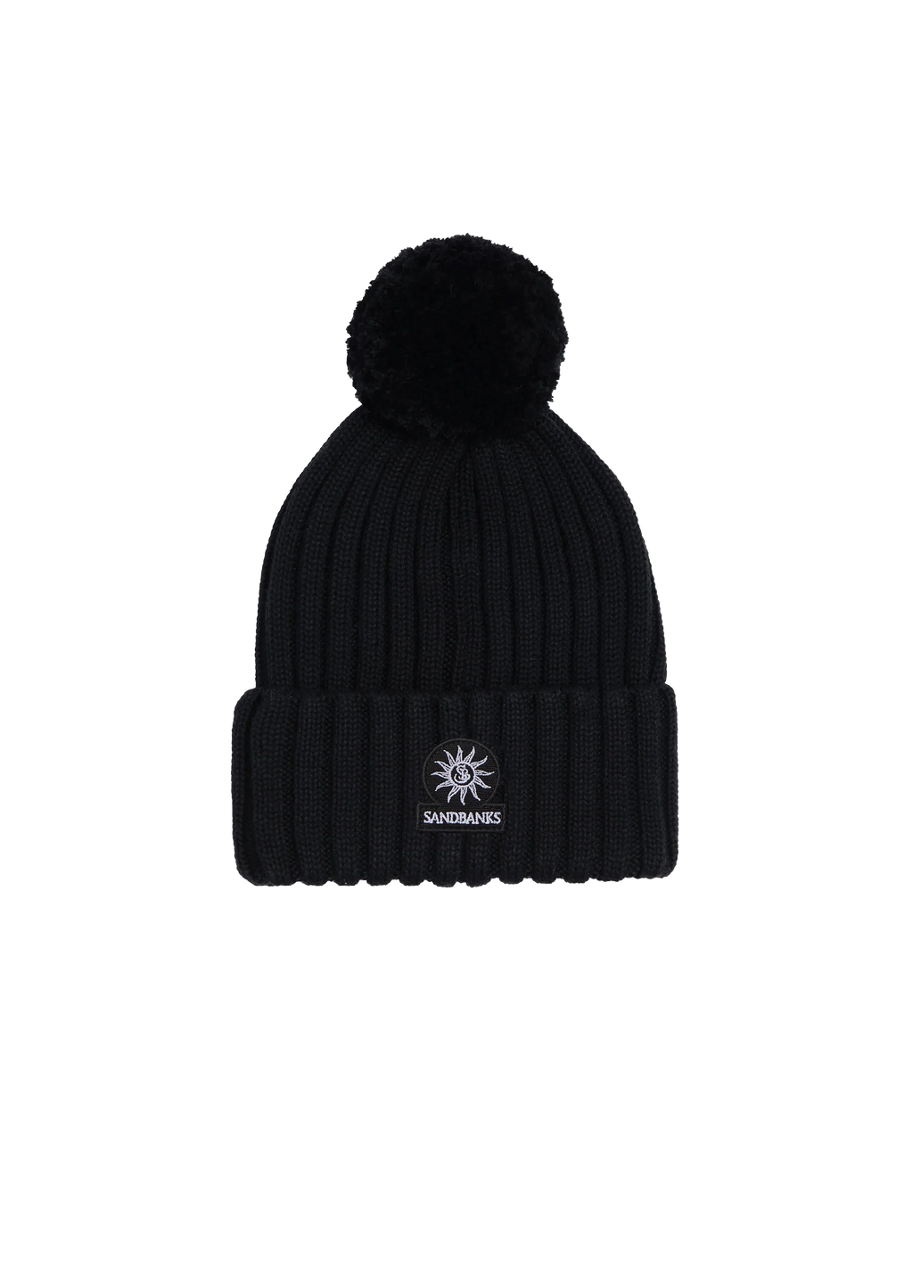 Women's Sandbanks Black Pom Pom Beanie Hat - image 3