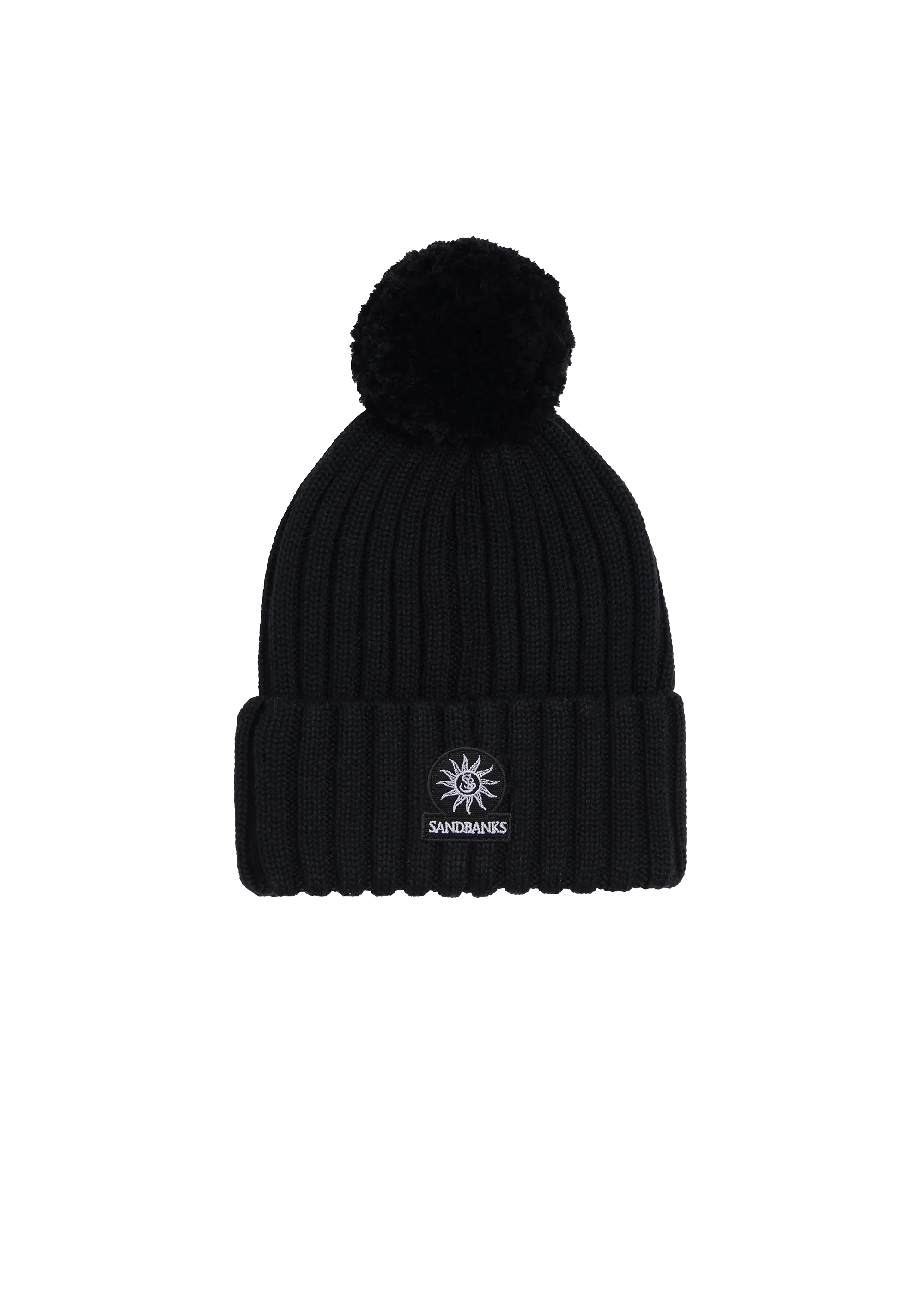 Women's Sandbanks Black Pom Pom Beanie Hat - image 3