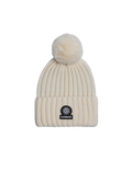 Women's Sandbanks Ecru Pom Pom Beanie Hat
