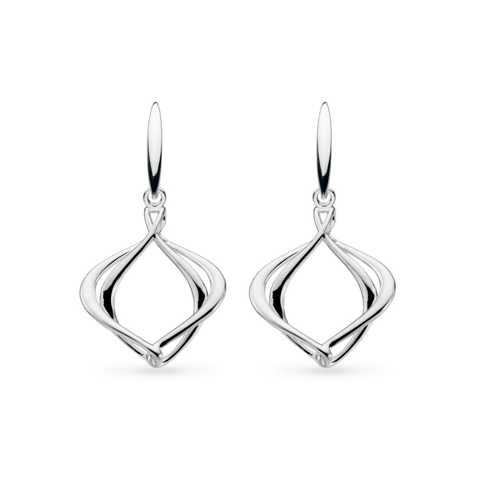 The Kit Heath Alicia Grande Drop Earrings, a silver drop earrings from Kit Heath, available at OD’s Jewellers in St Helens
