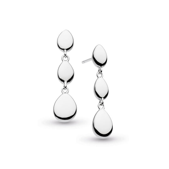 Kit Heath Coast Pebbles Triple Pebble Drop Earrings 60189RP