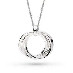 The Kit Heath Bevel Trilogy Grande adjustable slider necklace, a silver necklace from Kit Heath, available at OD’s Jewellers in St Helens