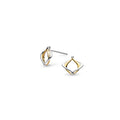 The Alicia Golden Petite Stud Earrings, a gold and silver earrings from Kit Heath, available at OD’s Jewellers in St Helens