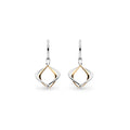 The Alicia Golden Petite Drop Earrings, two-tone gold and silver plated from Kit Heath, available at OD’s Jewellers in St Helens