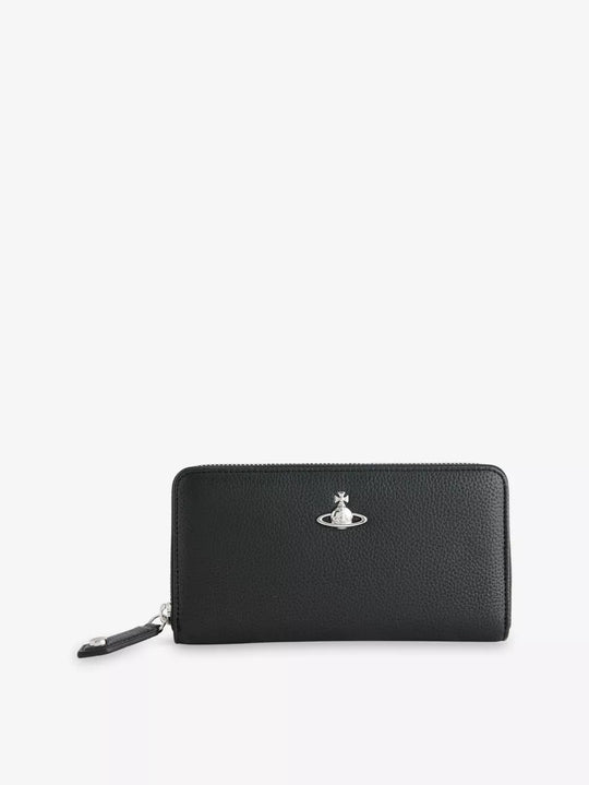 Womens Vivienne Westwood Classic Grain Zip Round Wallet