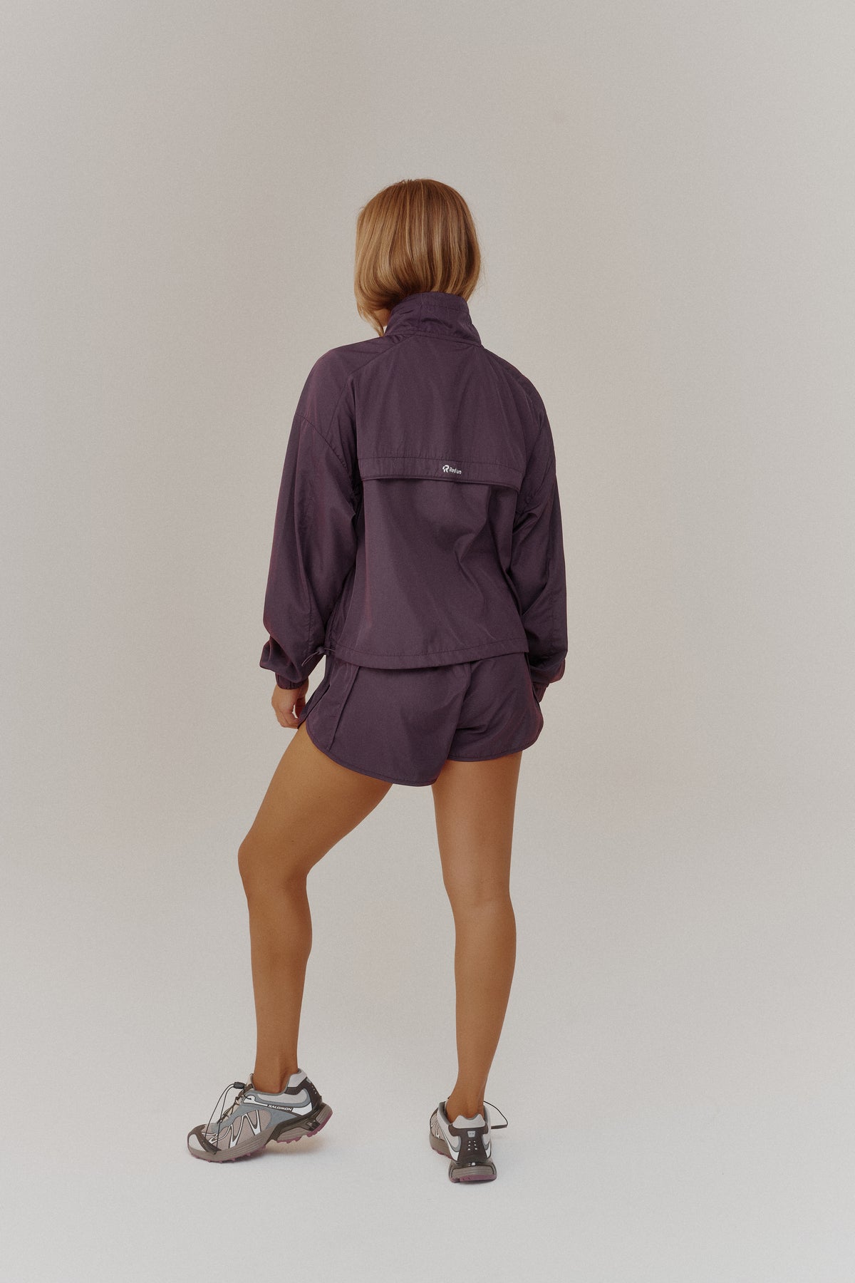 Womens Red Run Dark Cherry Active Windbreaker