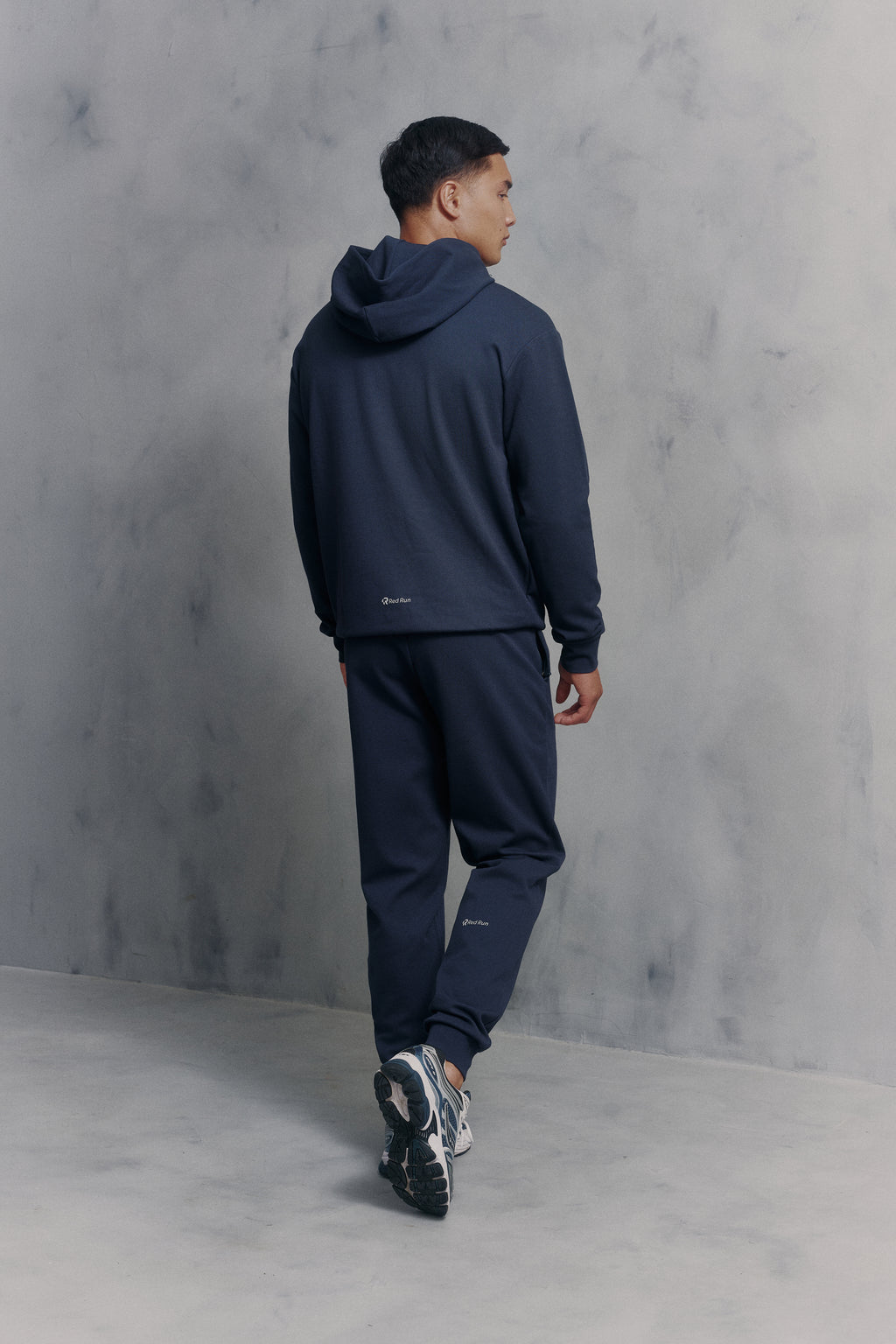 Mens Red Run Core Navy Sport Pants Regular Leg