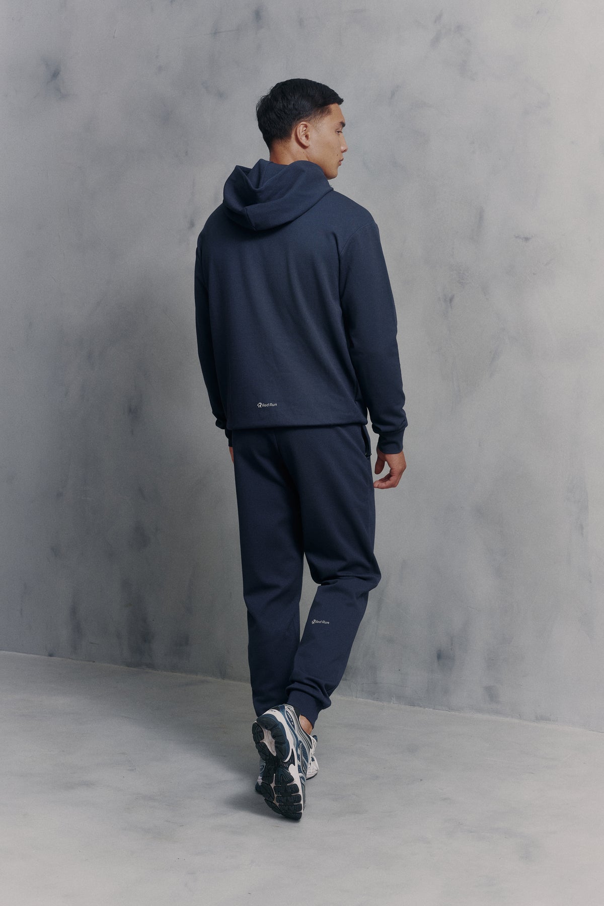 Mens Red Run Core Navy Sport Pants Regular Leg