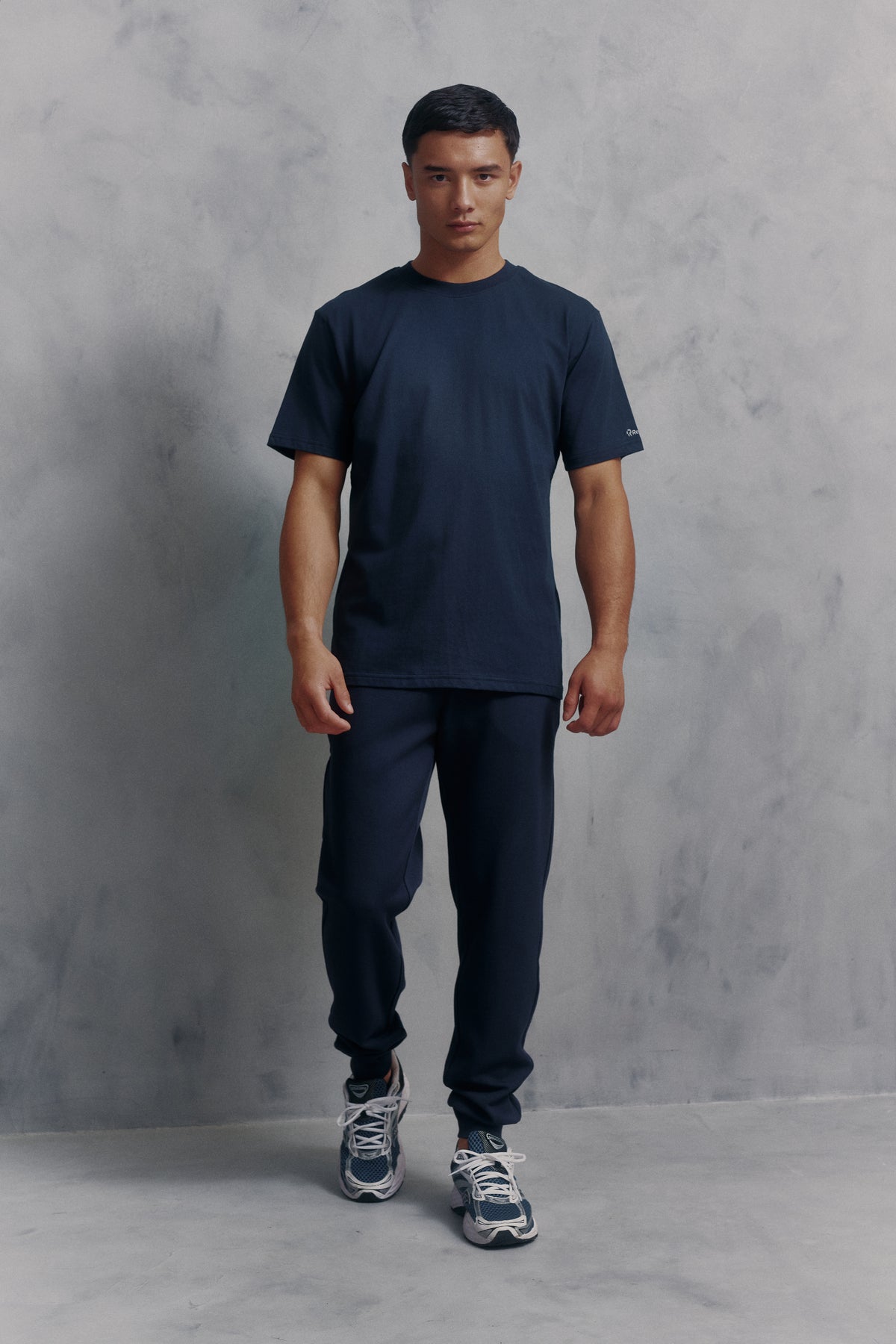 Mens Red Run Core Navy Sport Pants Regular Leg