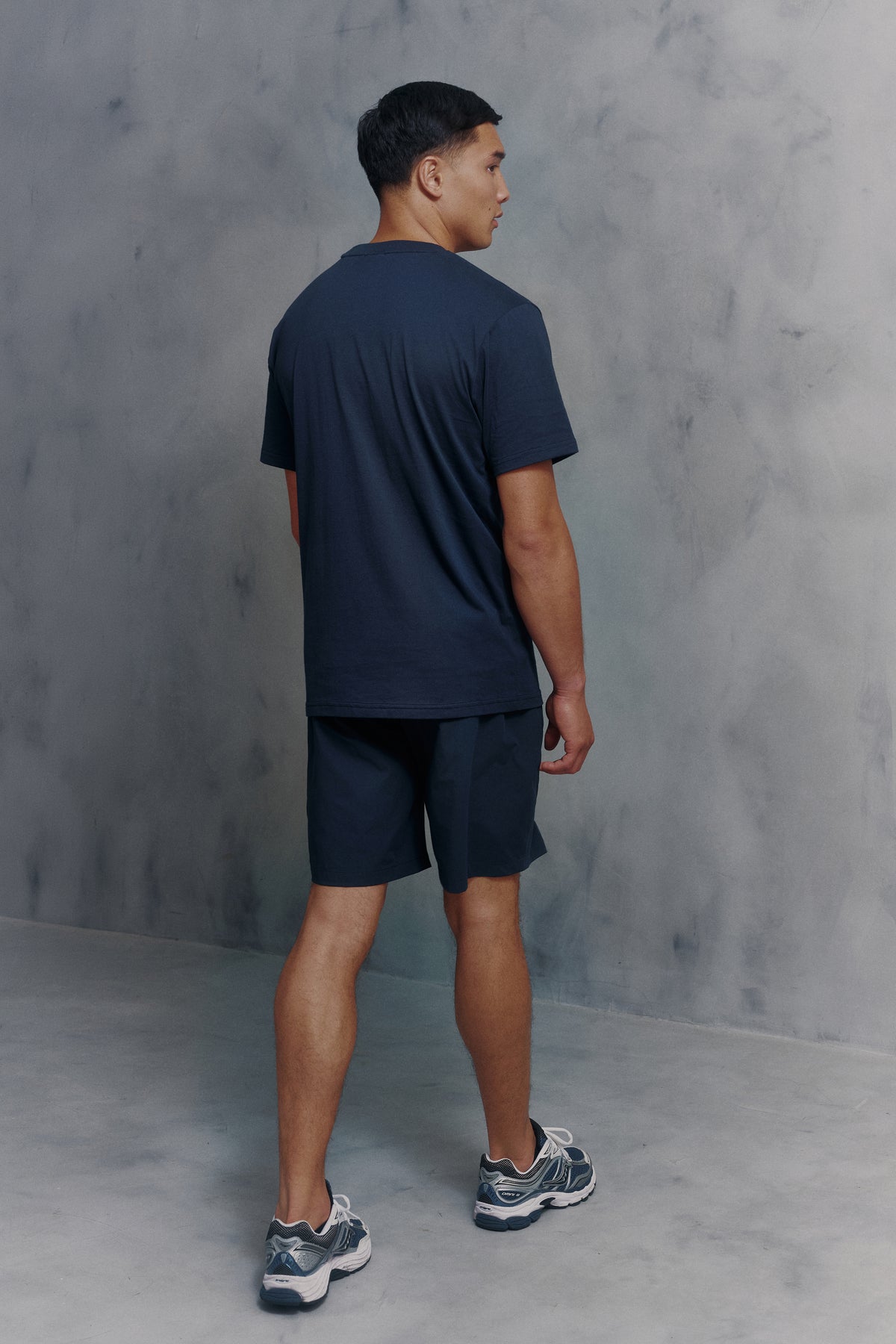 Mens Red Run Core Navy Sport Short