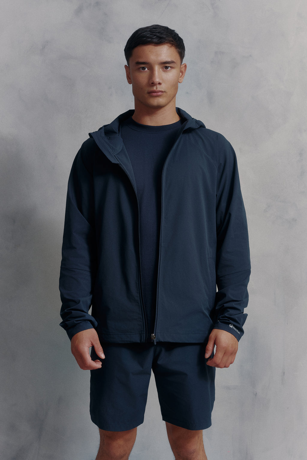 Mens Red Run Core Navy Sport Jacket