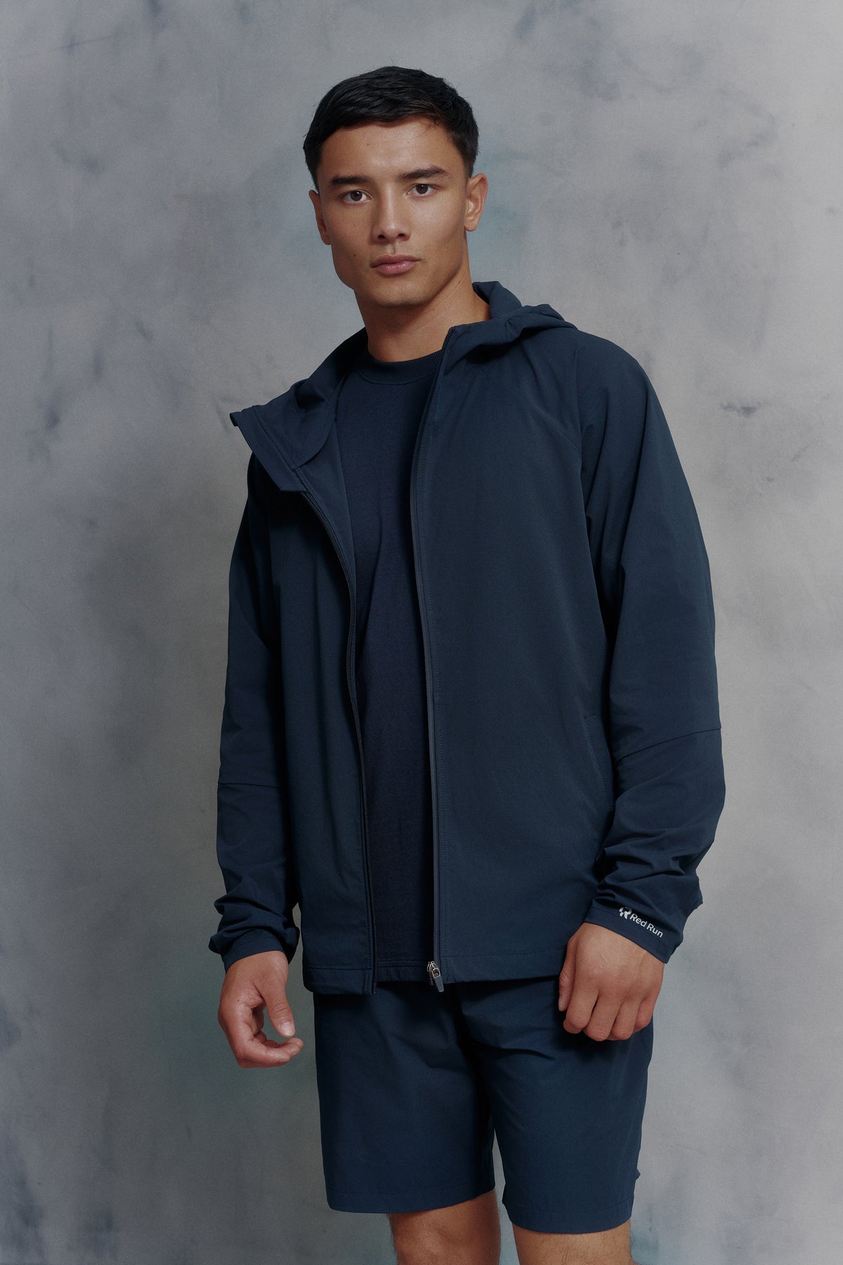 Mens Red Run Core Navy Sport Jacket