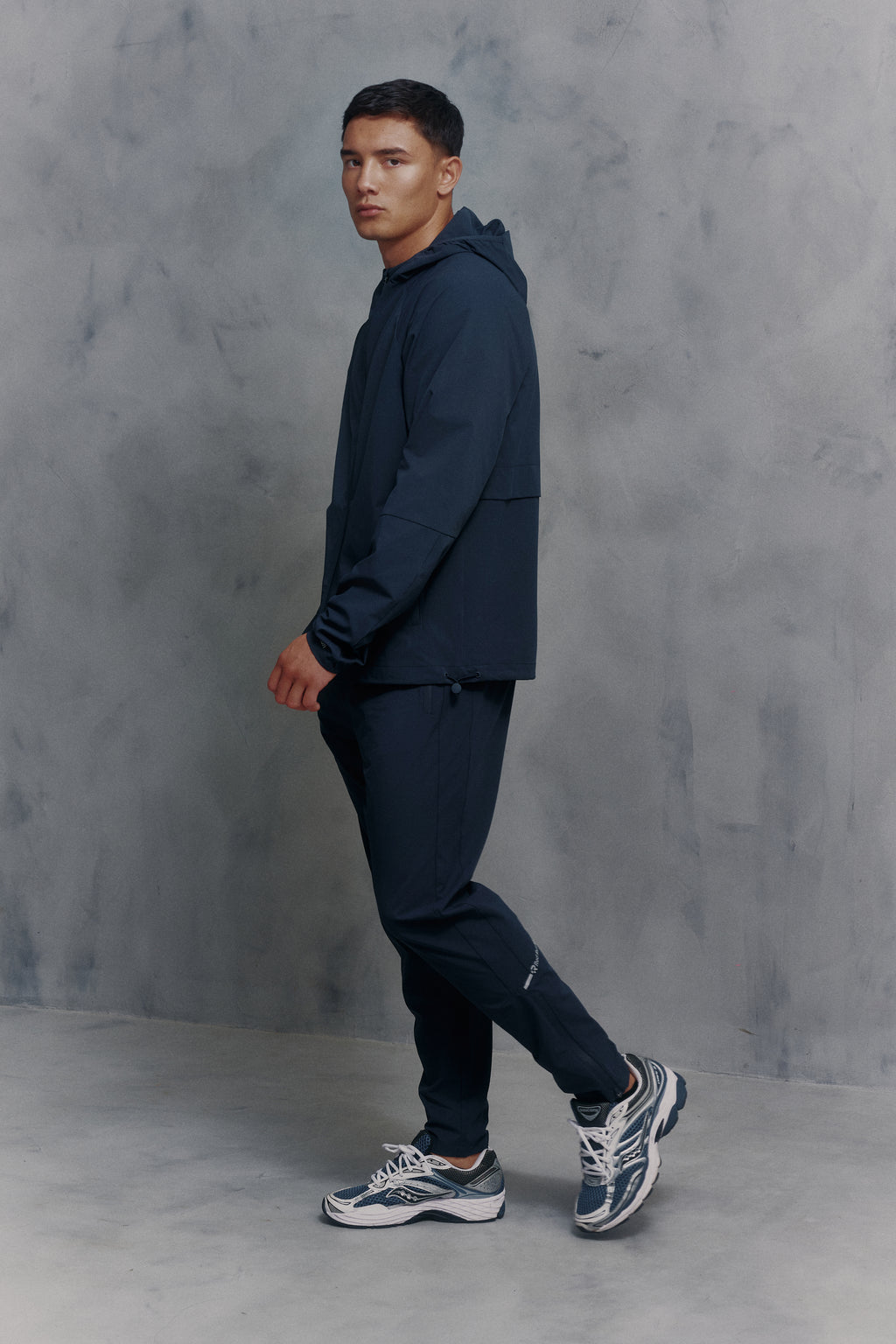 Mens Red Run Core Navy Sport Pants Regular Leg
