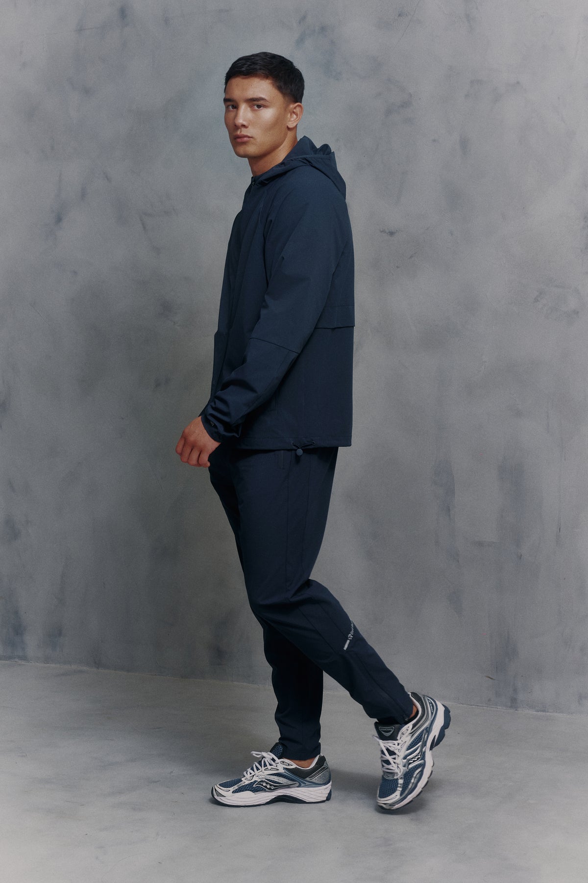 Mens Red Run Core Navy Sport Pants Regular Leg