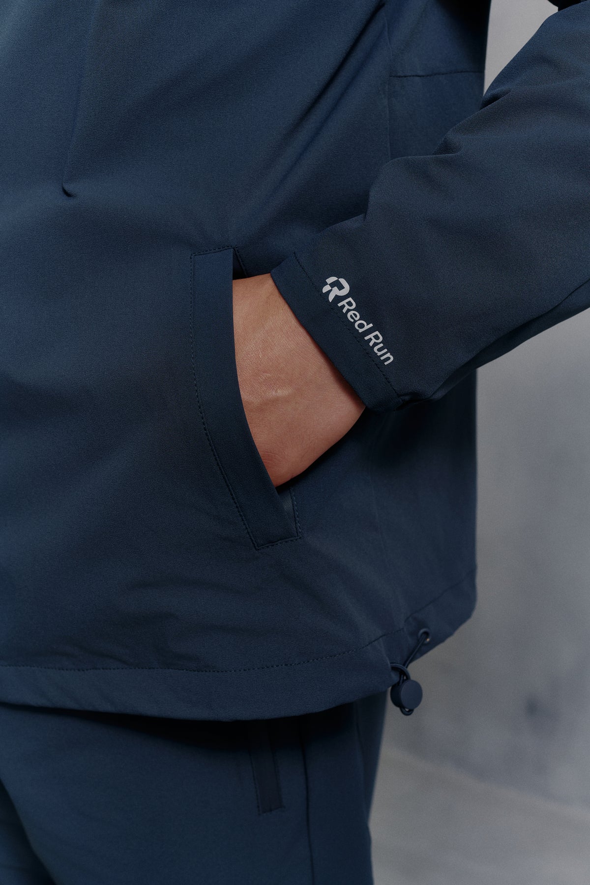 Mens Red Run Core Navy Sport Jacket