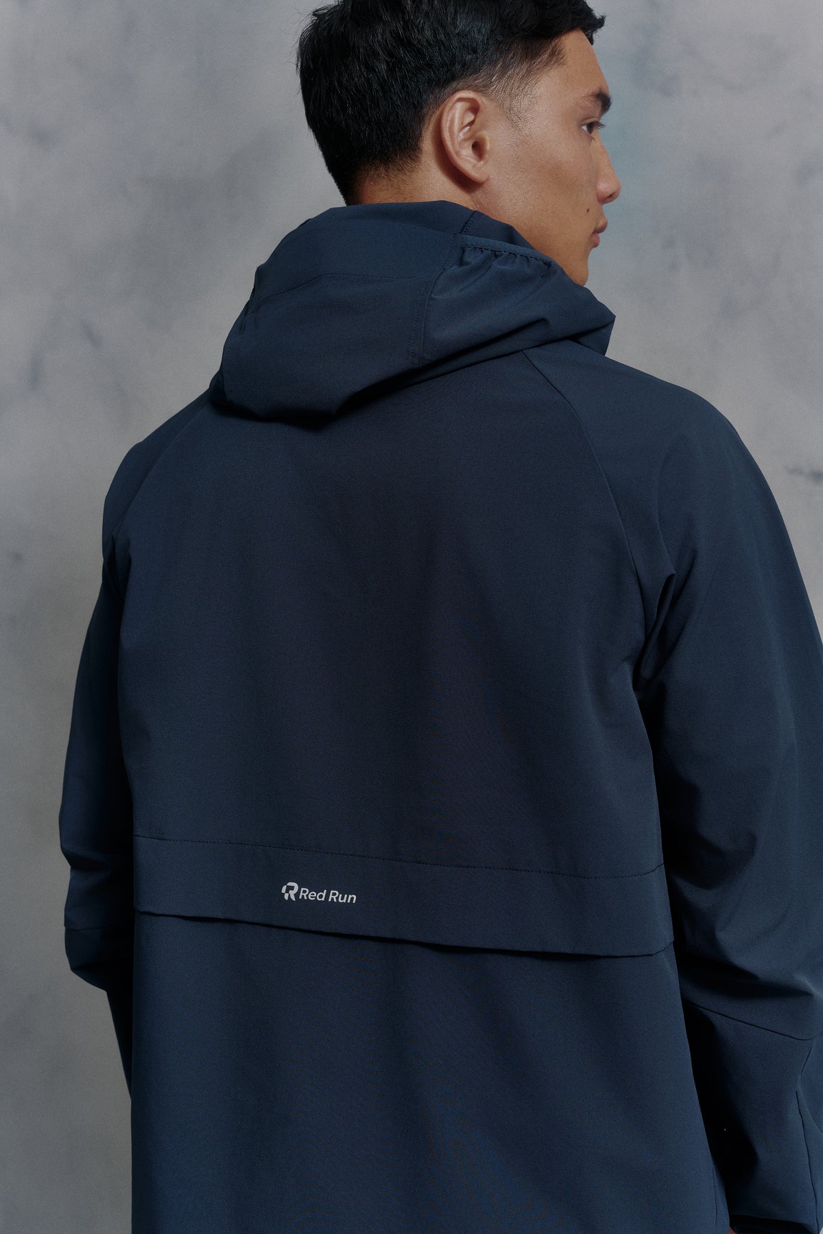 Mens Red Run Core Navy Sport Jacket